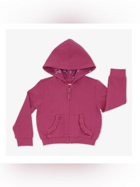 Little Sleepies, Berry Rose Ruffle Hoodie
18-24 months